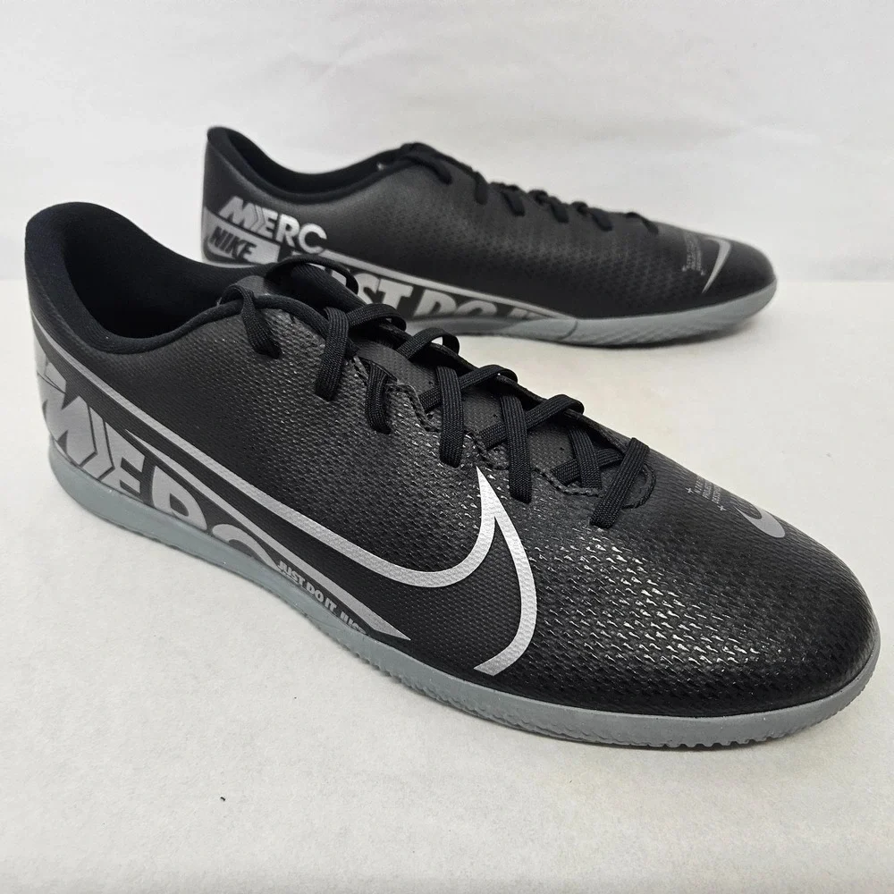 Nike Vapor 13 Club IC Indoor Soccer Shoes AT7997-001 Black Grey Size 13